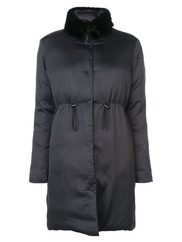 Giambattista Valli detachable collar coat - Black