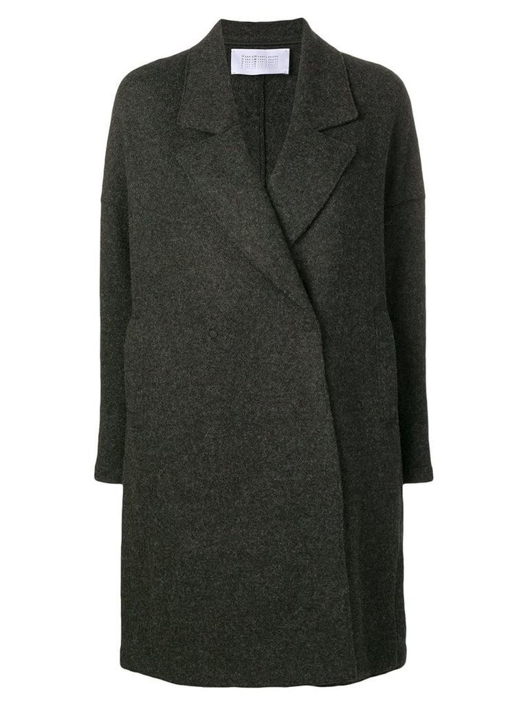 Harris Wharf London classic single breasted coat - Grey