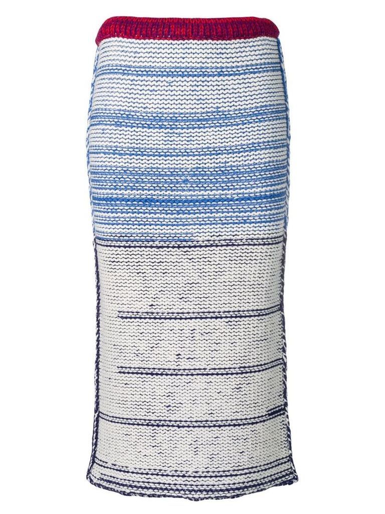 Calvin Klein 205W39nyc high knit skirt - Blue