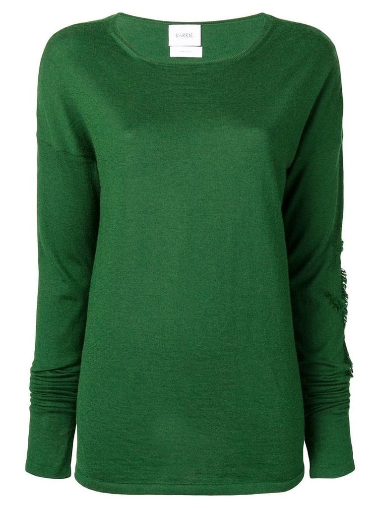 Barrie fringe detail sweater - Green