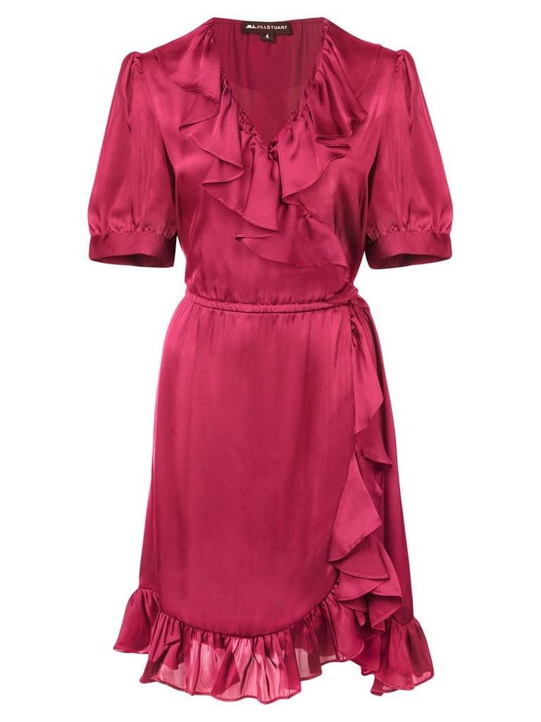 Jill Jill Stuart ruffle short-sleeve dress - Red