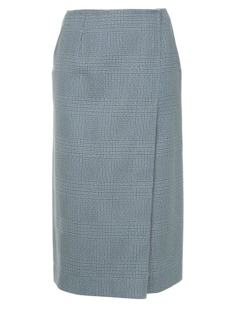 Calvin Klein 205W39nyc plaid skirt - Grey
