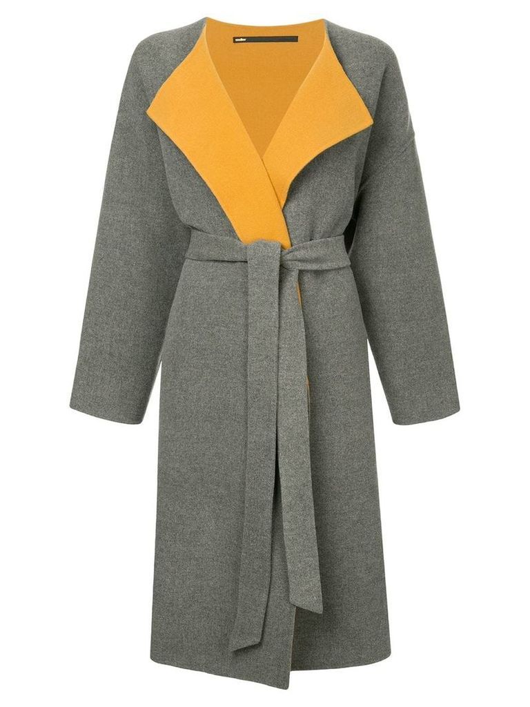 Muller Of Yoshiokubo split gown coat - Grey