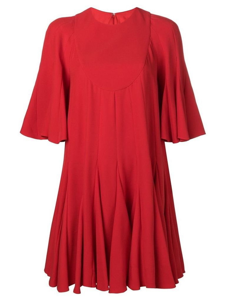 Valentino pleated mini dress - Red