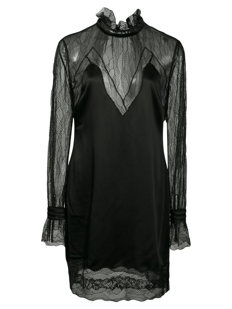 Jonathan Simkhai lingerie sateen mini dress - BLACK