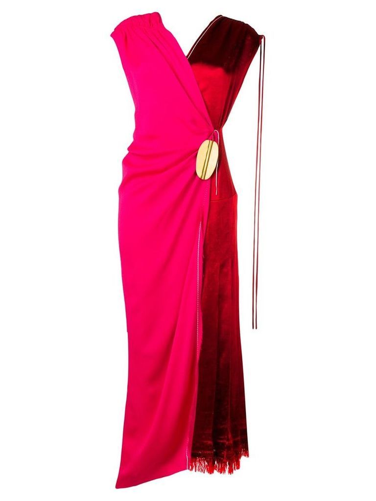 Marni wrap-around bicoloured dress - PINK