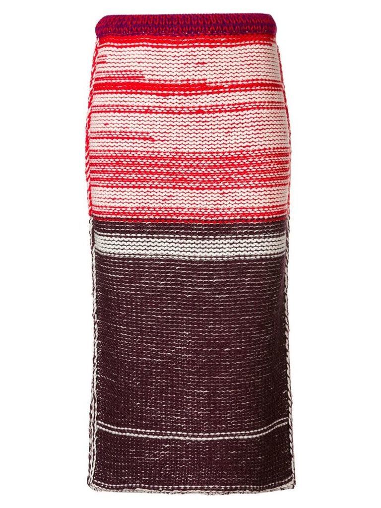Calvin Klein 205W39nyc knitted midi skirt - Red