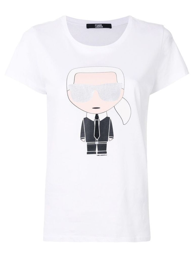 Karl Lagerfeld iconic Karl print T-shirt - White