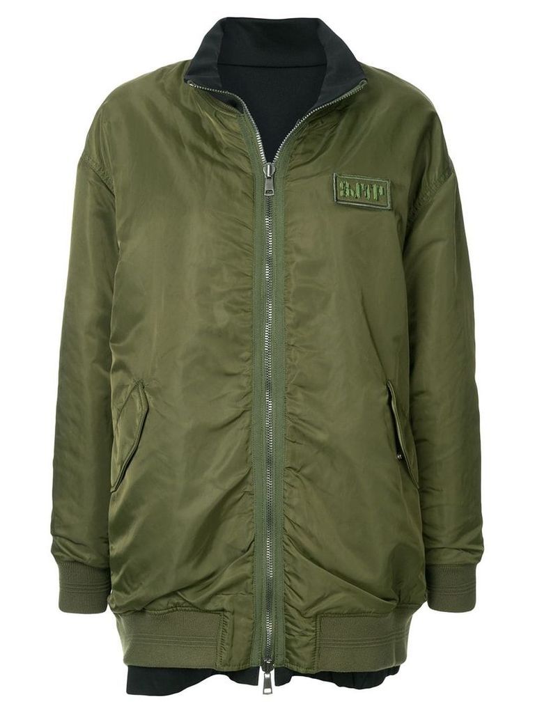 SJYP oversized reversible bomber jacket - Green