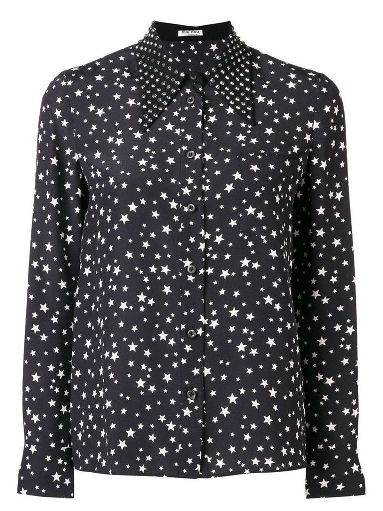 Miu Miu star print blouse - Black