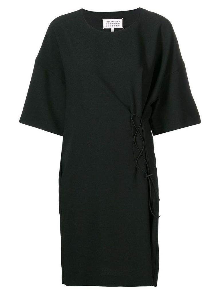 Maison Margiela short-sleeve drawstring dress - Black