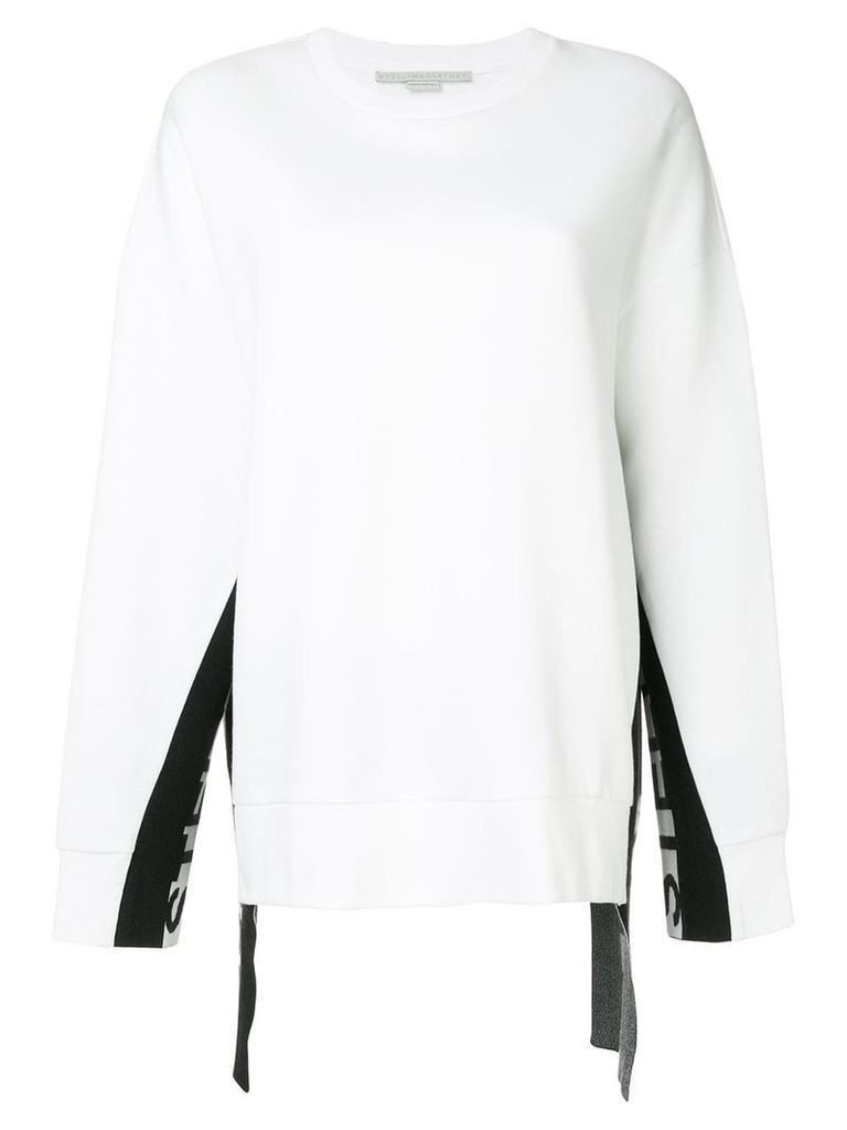 Stella McCartney logo insert sweatshirt - White