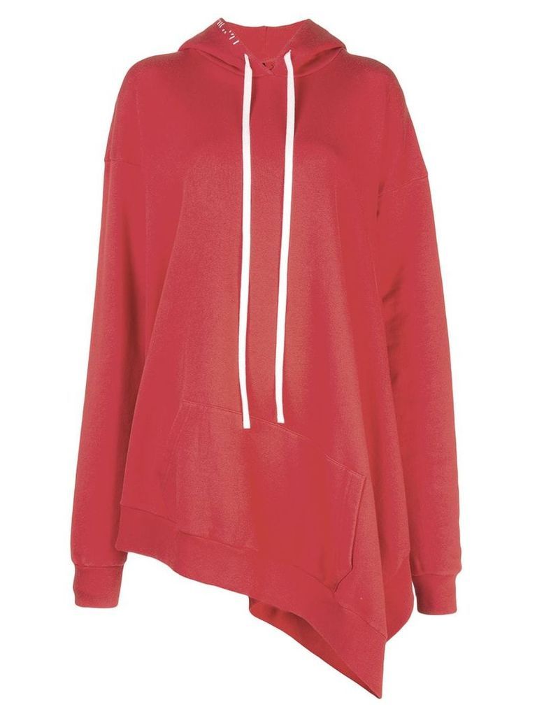 UNRAVEL PROJECT oversized long hoodie - Red