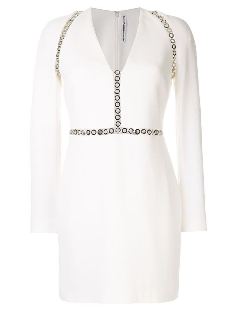 Alexander Wang Long Sleeve Mini Dress - White