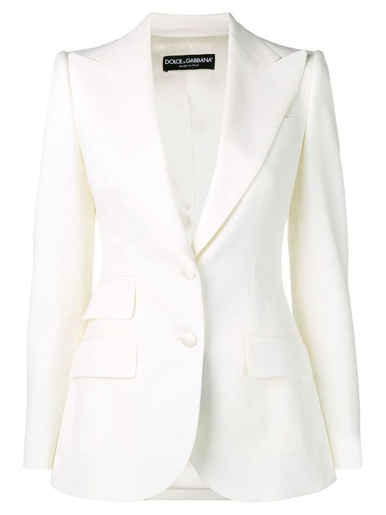 Dolce & Gabbana fitted blazer - White