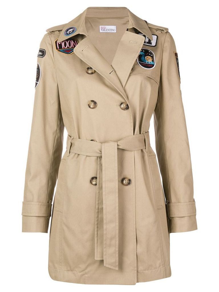 Red Valentino RED Valentino belted parka - Brown