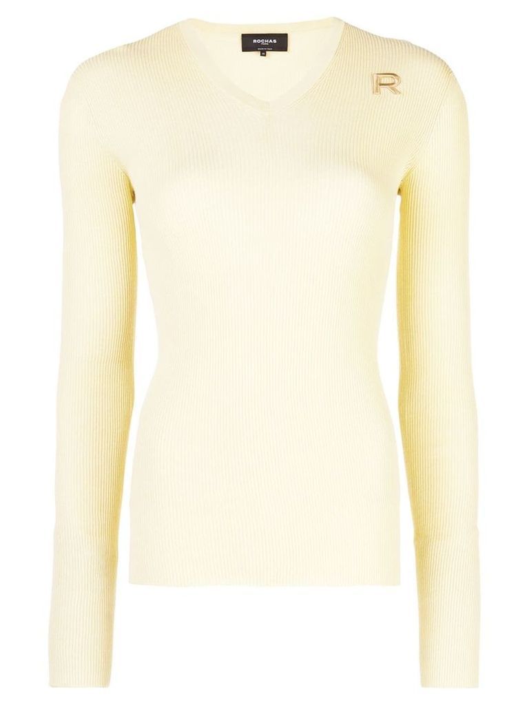 Rochas ribbed jumper - Yellow