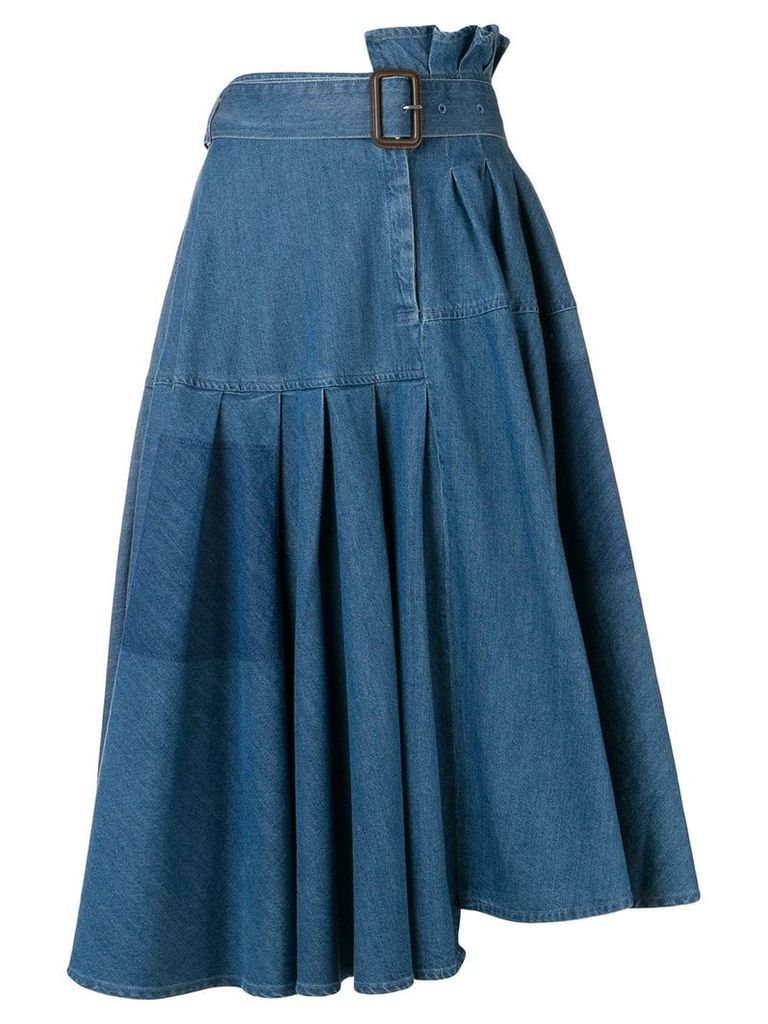 JW Anderson asymmetric denim skirt - Blue