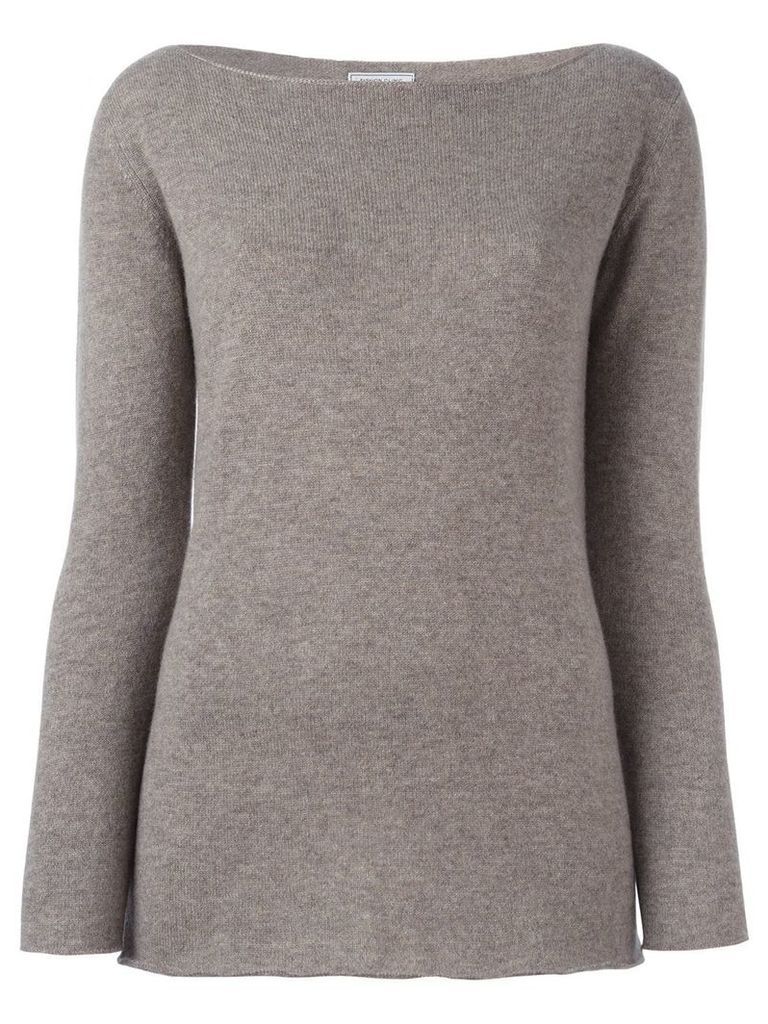 Fashion Clinic Timeless boat neck jumper - NEUTRALS