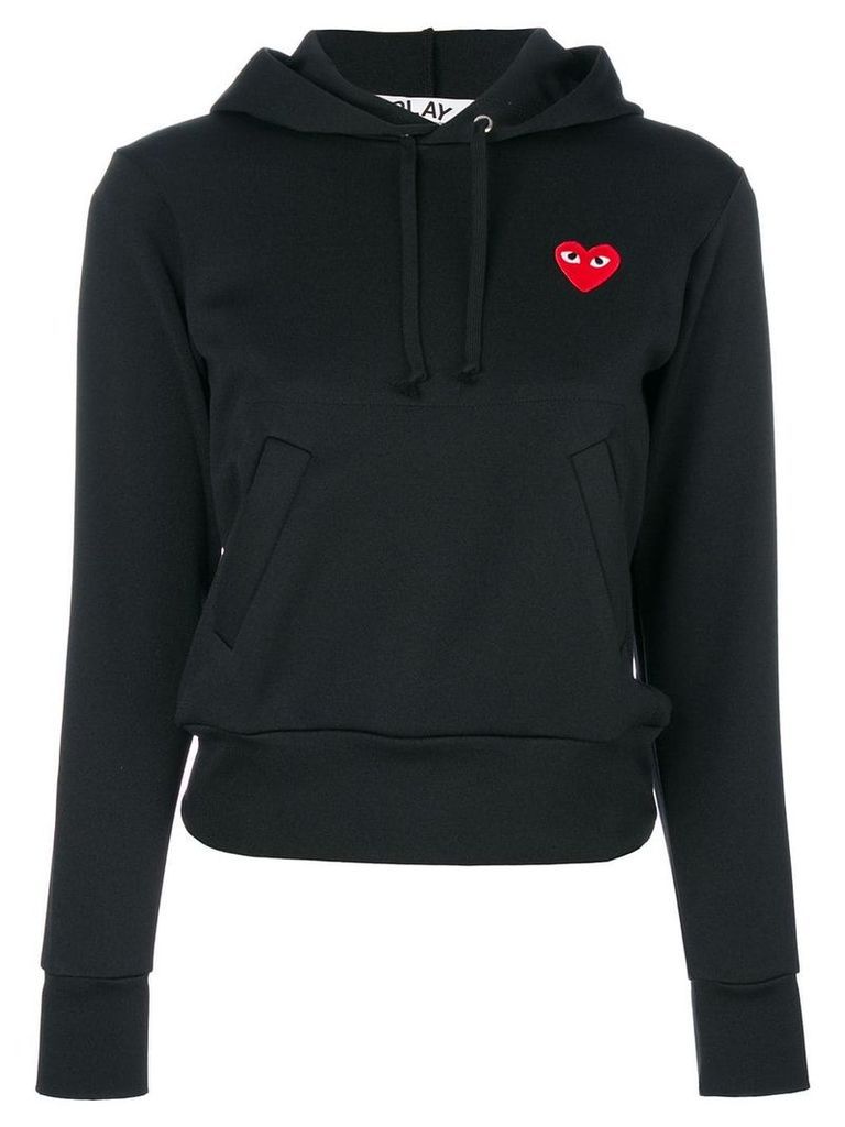 Comme Des Garçons Play heart-patch hoodie - Black