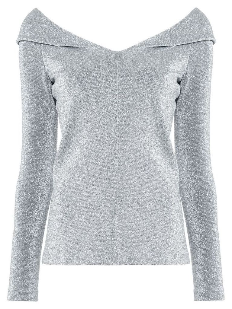 Rosetta Getty metallic effect blouse