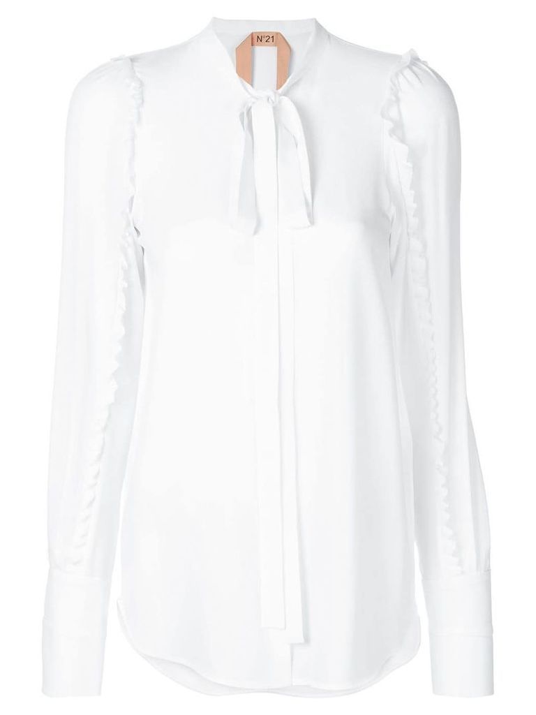 Nº21 ruffled trim shirt - White