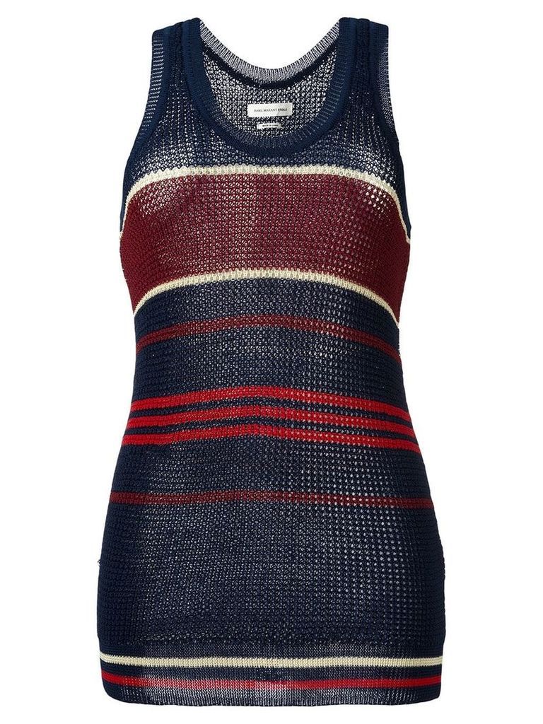 Isabel Marant Étoile striped knitted vest top - Blue