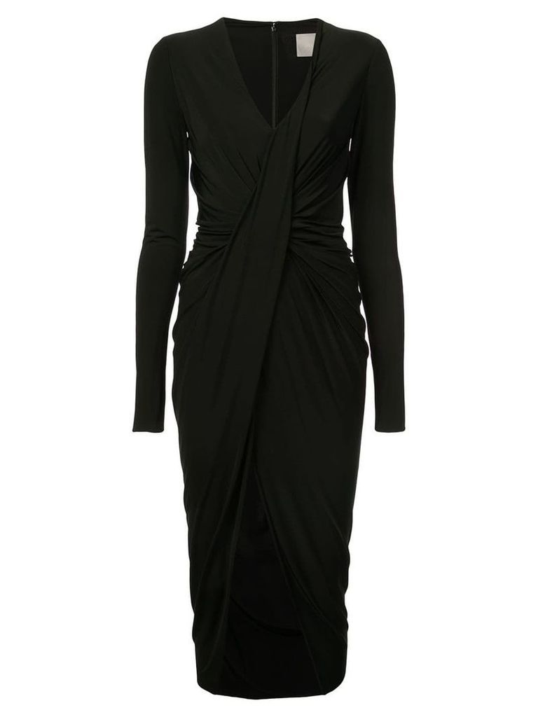 Jason Wu Collection longsleeved ruched dress - Black
