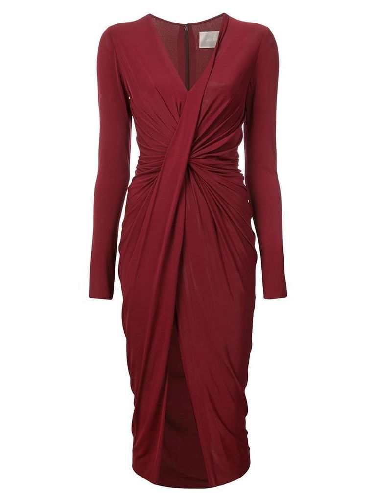 Jason Wu Collection ruched detail slit dress - Red