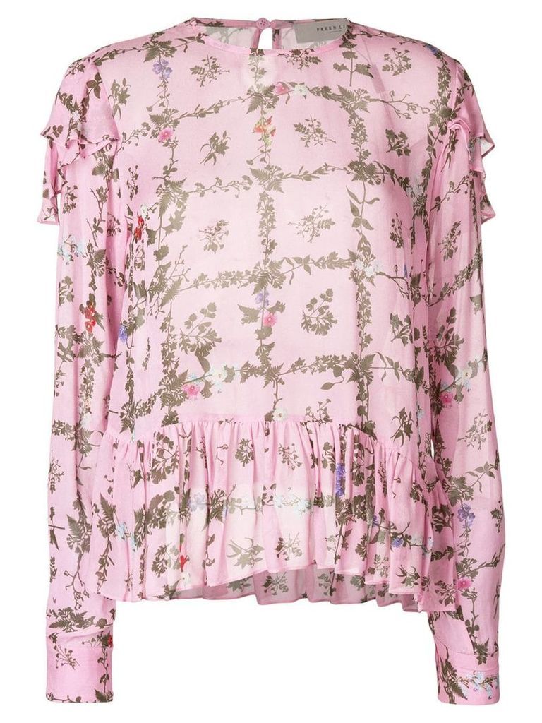 Preen Line Bryoni floral printed blouse - Pink