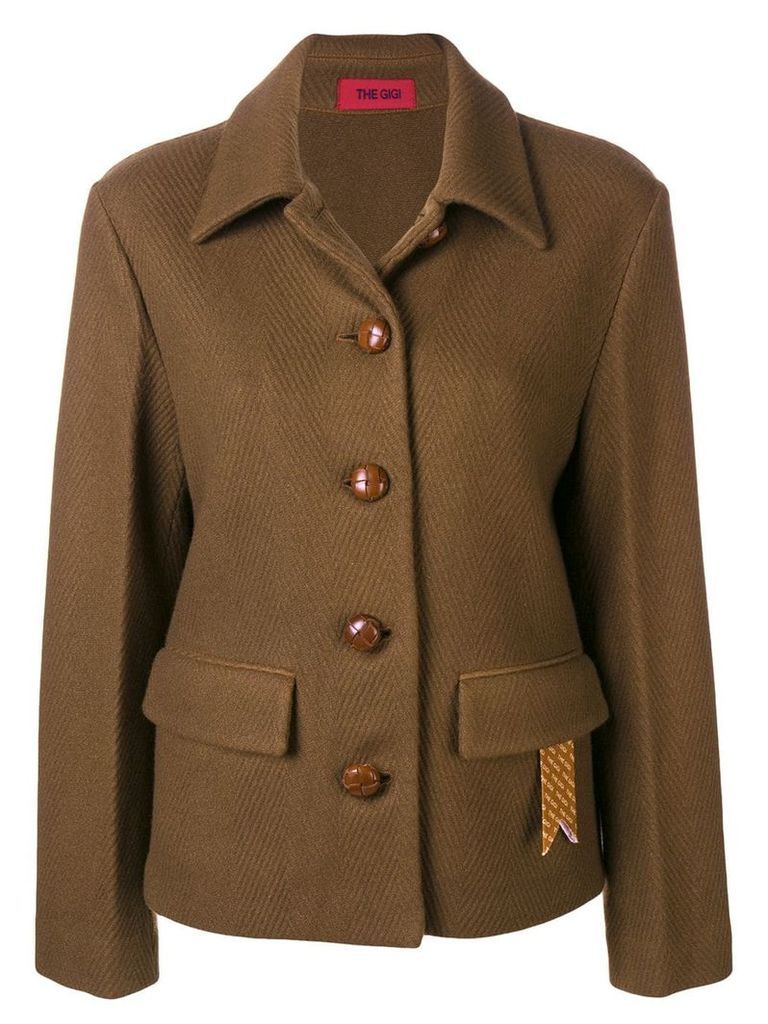 The Gigi cutaway collar jacket - Brown