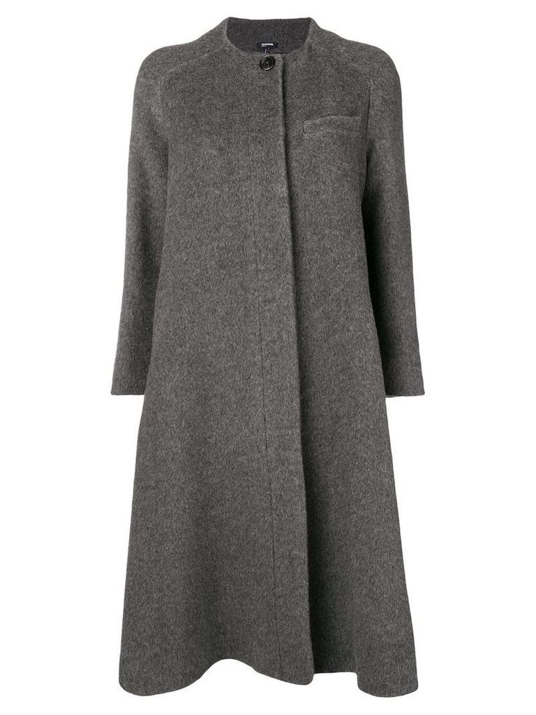 Jil Sander Navy concealed front coat - Grey