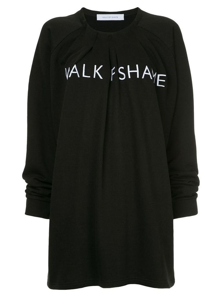 Walk Of Shame branded sweat dress - Black