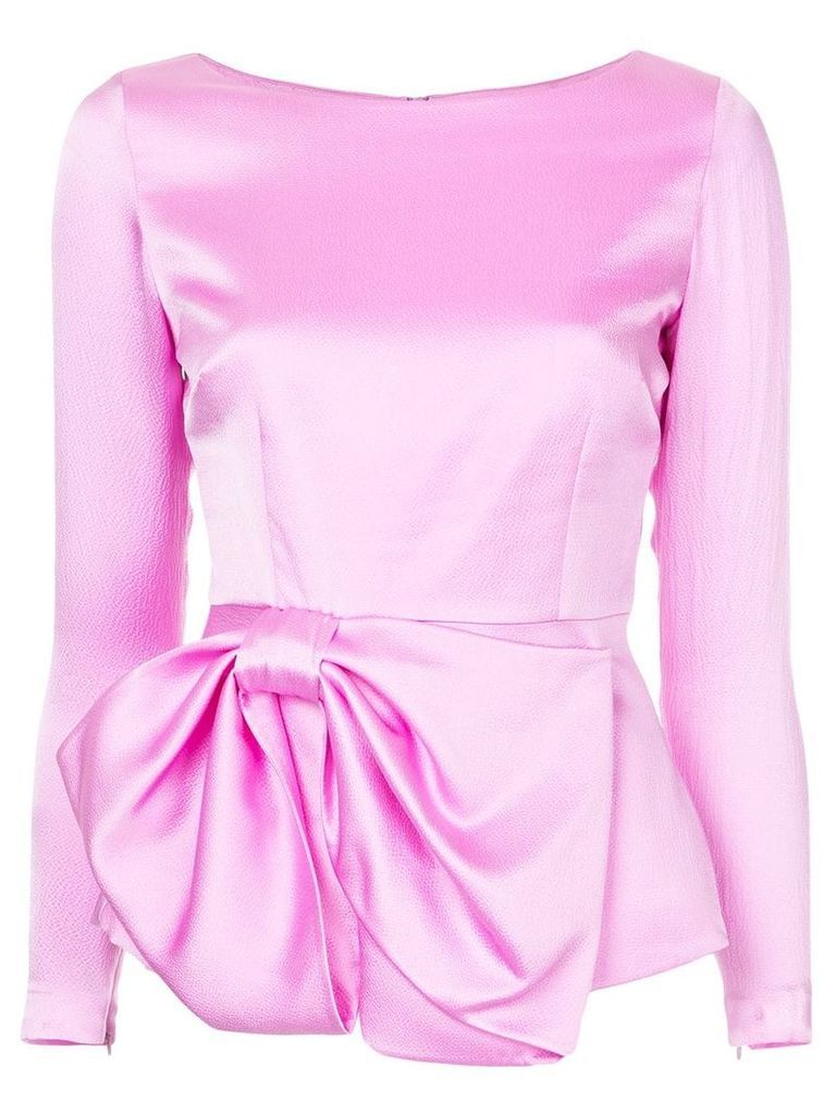 Safiyaa bow ribbon blouse - PINK