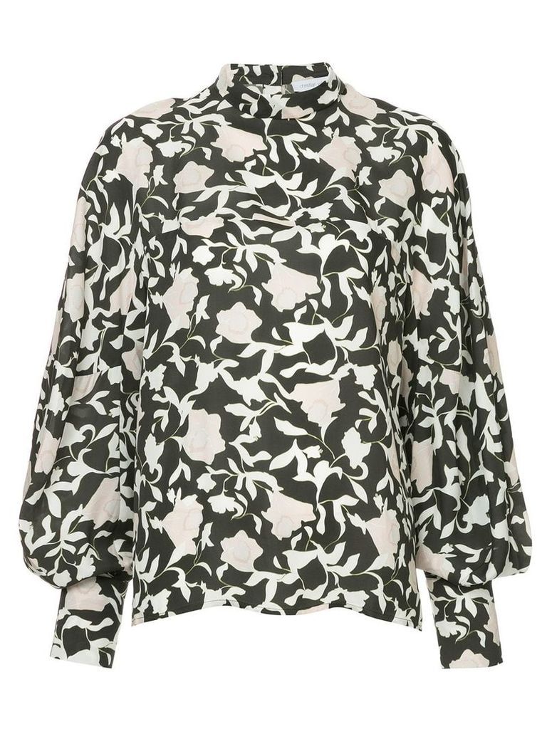 Christian Wijnants printed bell sleeve blouse - Multicolour