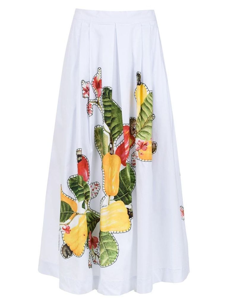 Isolda Rio flared skirt - White