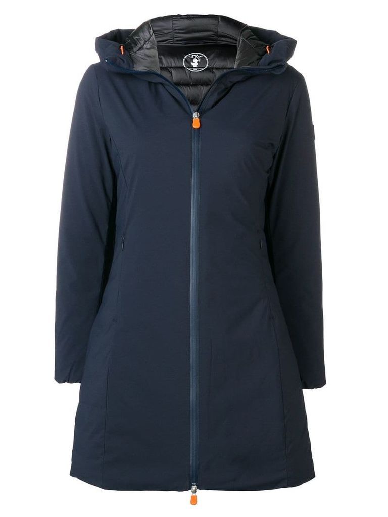 Save The Duck padded A-line coat - Blue