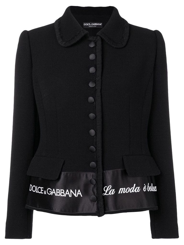 Dolce & Gabbana 'La Moda è Bellezza' blazer - Black