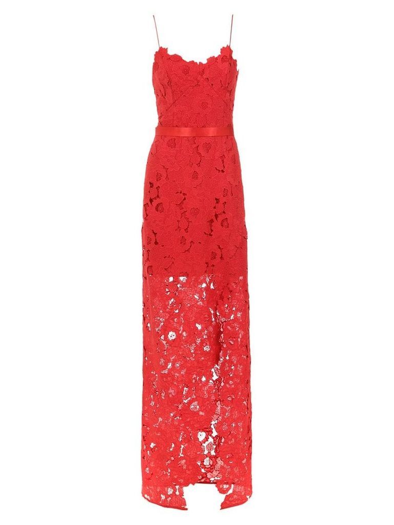 Tufi Duek lace long dress - Red