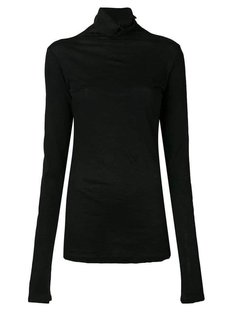 Unravel mock neck sweater - Black