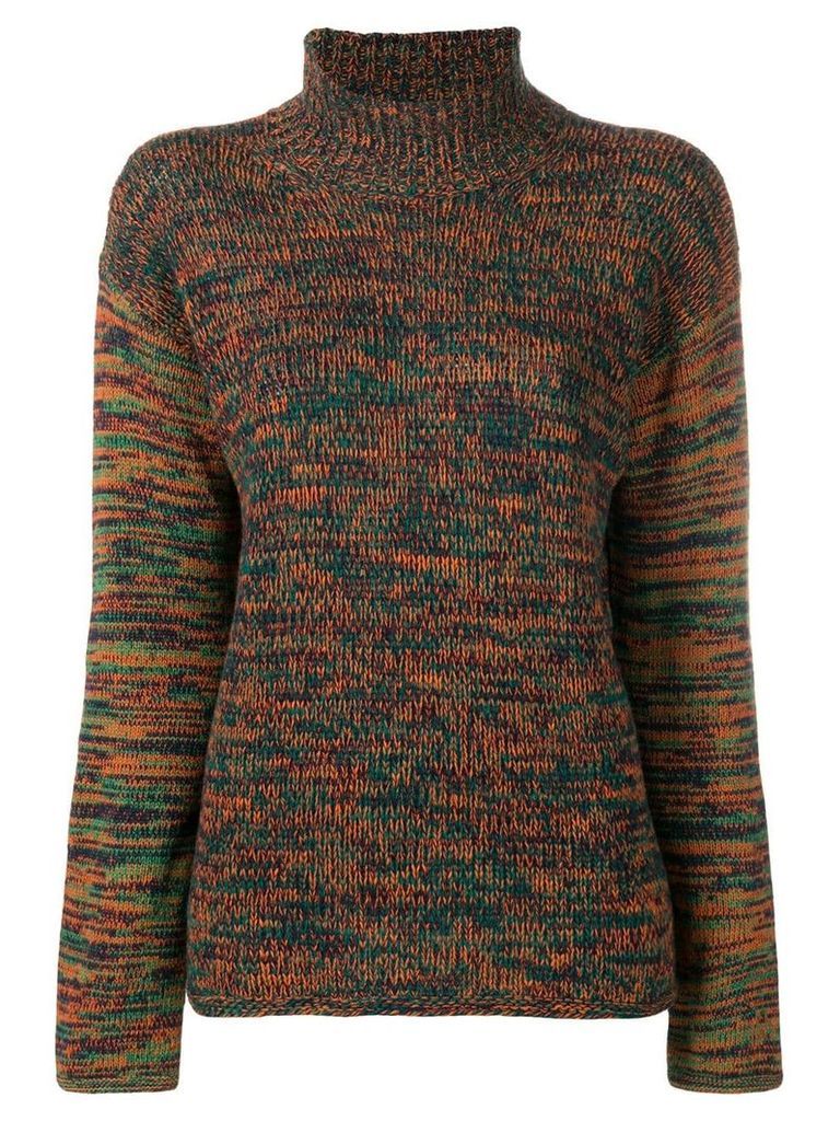 Marni knitted melange sweater - Green