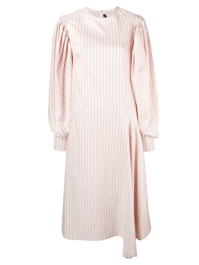 Calvin Klein 205W39nyc striped midi dress - White