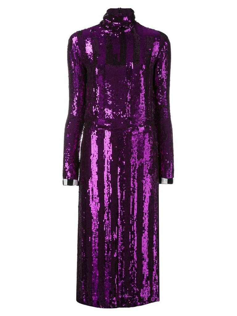 Nina Ricci sequinned dress - PURPLE