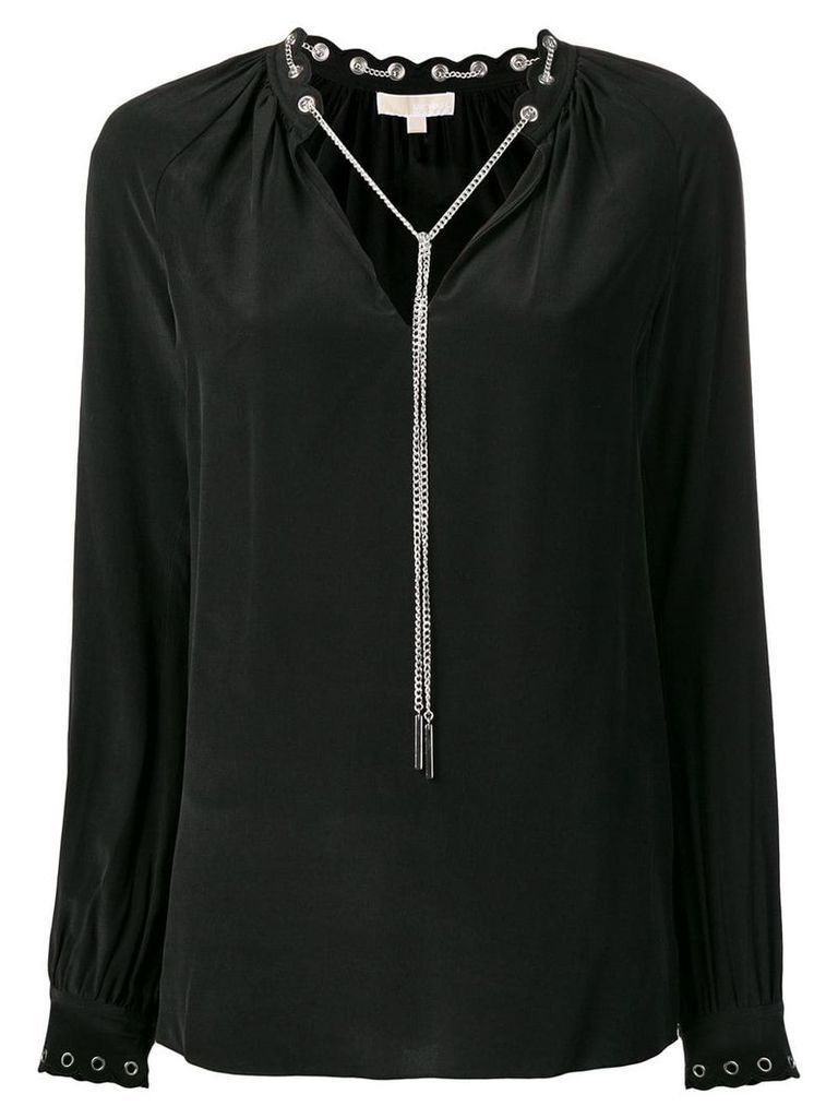 Michael Michael Kors chain-embellished blouse - Black