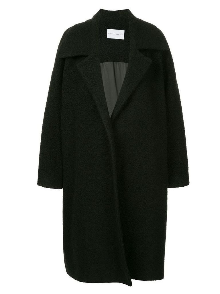 Strateas Carlucci oversized coat - Black