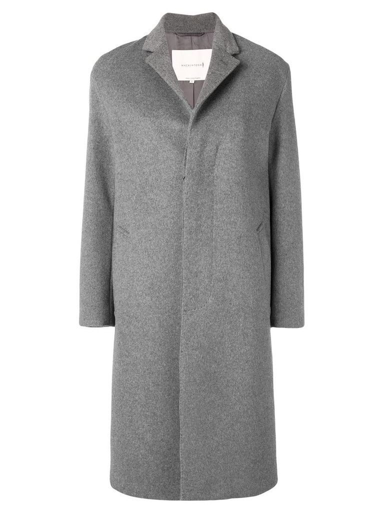 Mackintosh 0001 single breasted coat - Grey