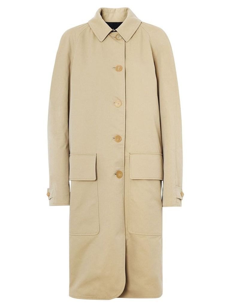 Burberry Dayrell wool lined cotton car coat - Neutrals
