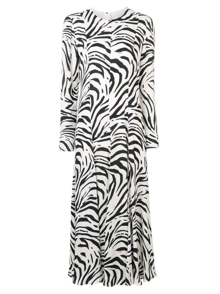 MSGM zebra print long dress - Black