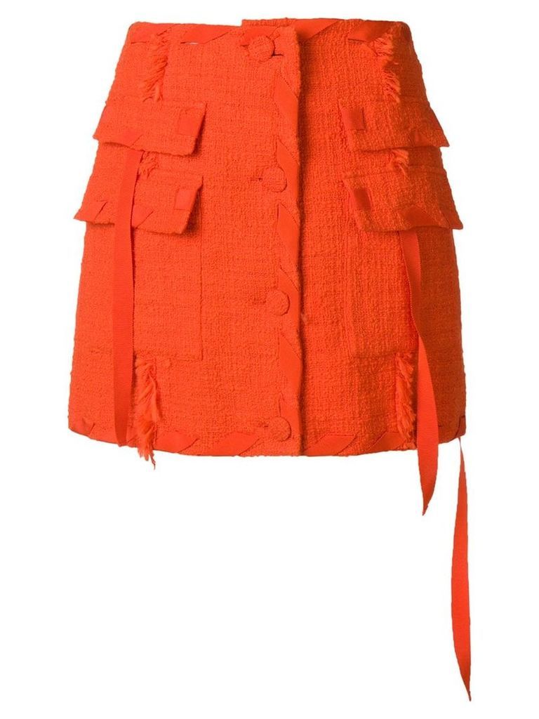 MSGM tweed skirt - Orange