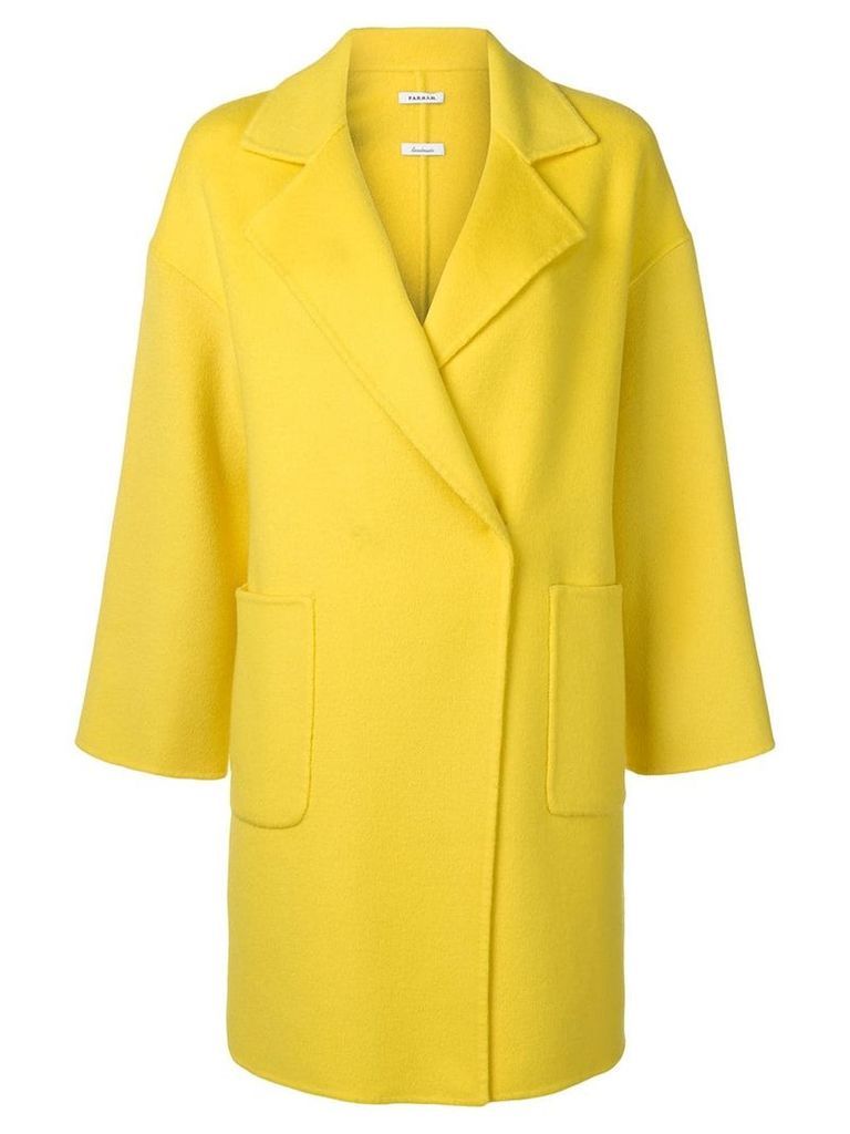 P.A.R.O.S.H. Lottie single breasted coat - Yellow